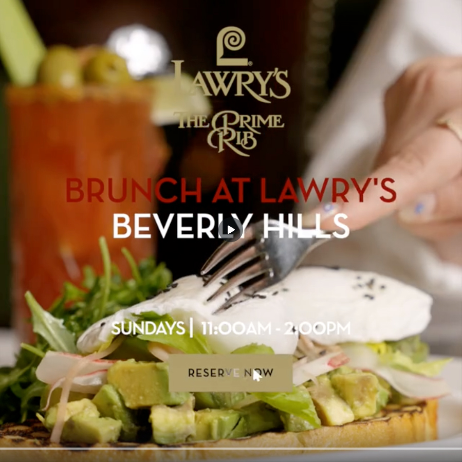 Still of Lawry's Beverly Hills paid media video ad