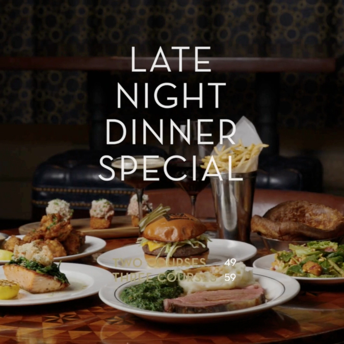 Lawry's beverly Hills Late night menu video ad